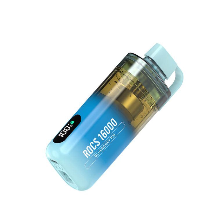 VAPEN ROCS 16000PUFFS OCS ocs refillable disaposable vape vapesolo razzbar vozol puff bar2 blueberry ice4
