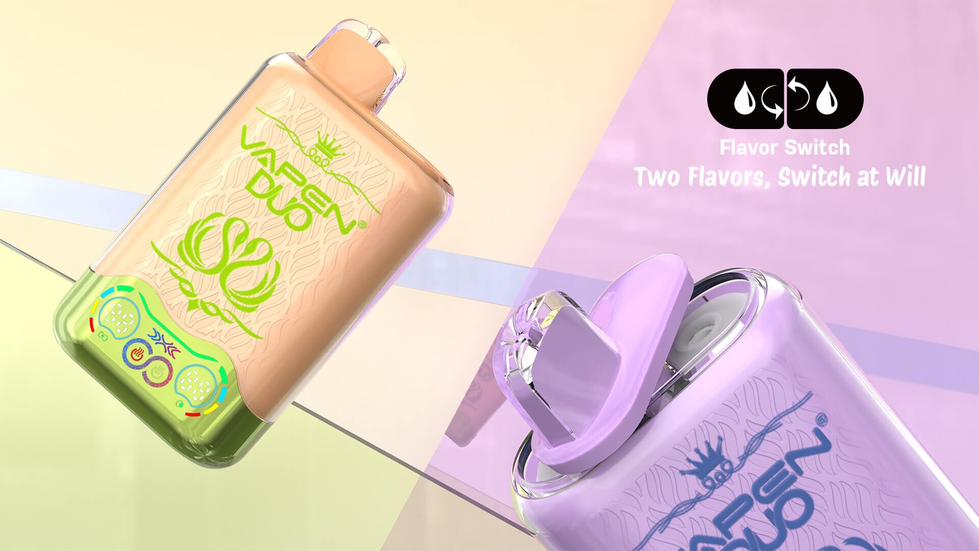 Disposable Vape Flavors APPLE ICE & GUAVA - BANG SWITCH